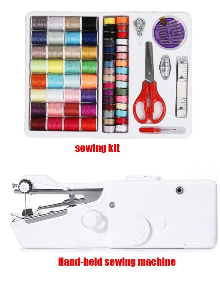 Mini Electric Sewing Machine Handheld - Kit de Costura Portátil Elétrico Mini