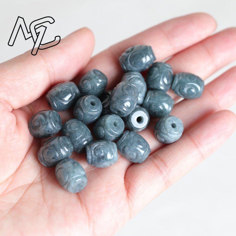5 Peças de Contas de Jade Azul - Beading avaliação e preço