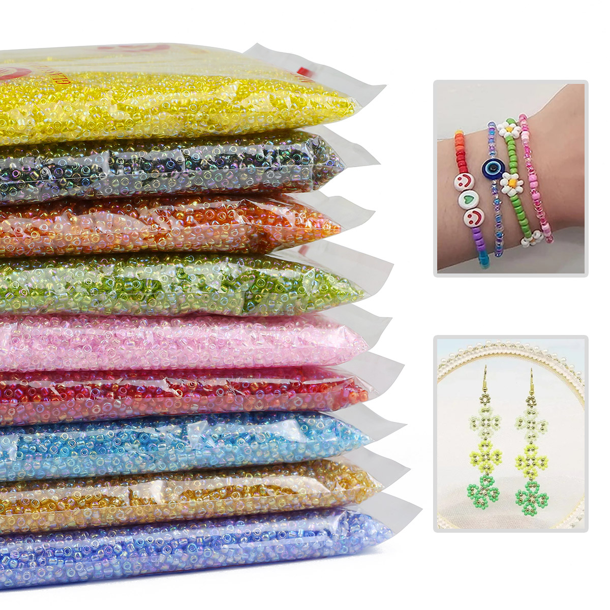 Checa Grânulos De Semente De V - Glass Seed Beads 2Mm Jewelry Making avaliação e preço