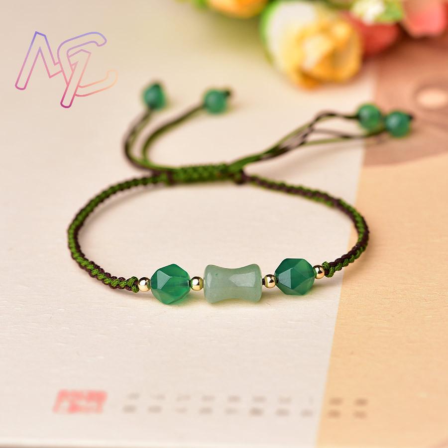 Verde natural jade contas puls - Beading avaliação e preço