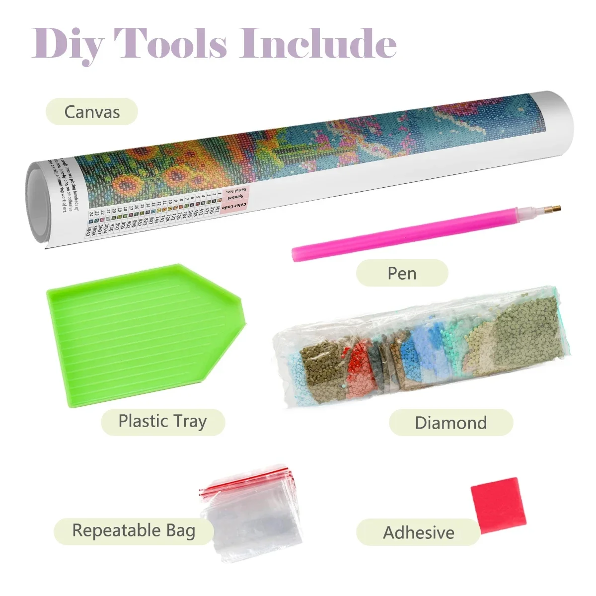 Kit de Pintura com Diamantes 5 - 5D Diamond Painting Kit Full Drill avaliação e preço
