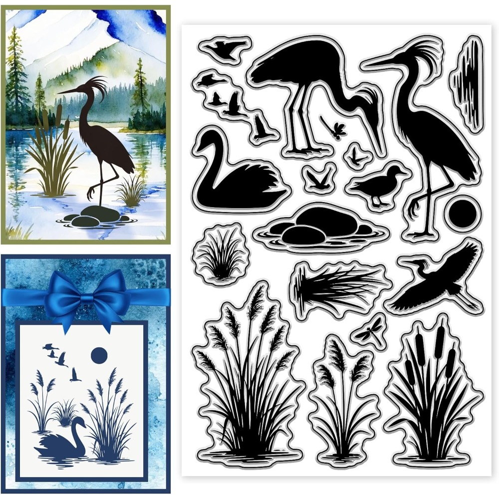 Carimbos Transparentes com Pad - Clear Silicone Stamps For Card Making avaliação e preço