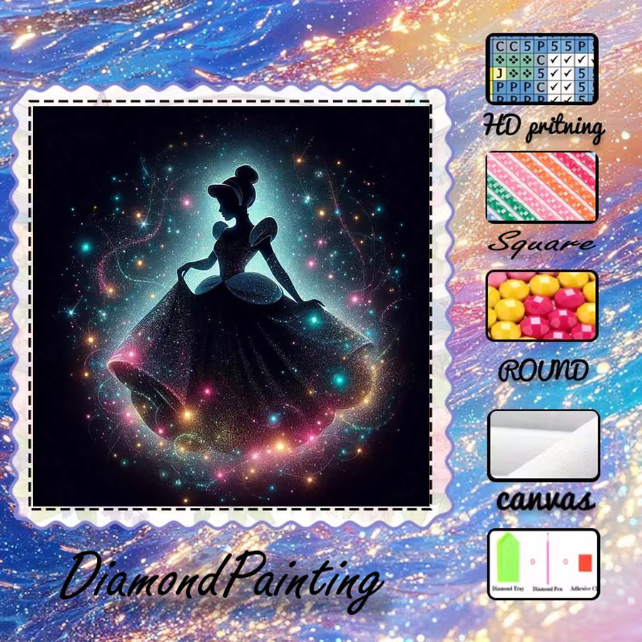 1 peça - 5D-DIY - Tecido floca - 5D Diamond Painting Kit Full Drill avaliação e preço