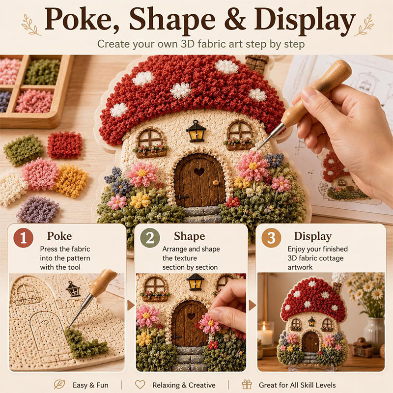 Kit DIY de Arte Poke 3D Casa C - Craft Tools avaliação e preço