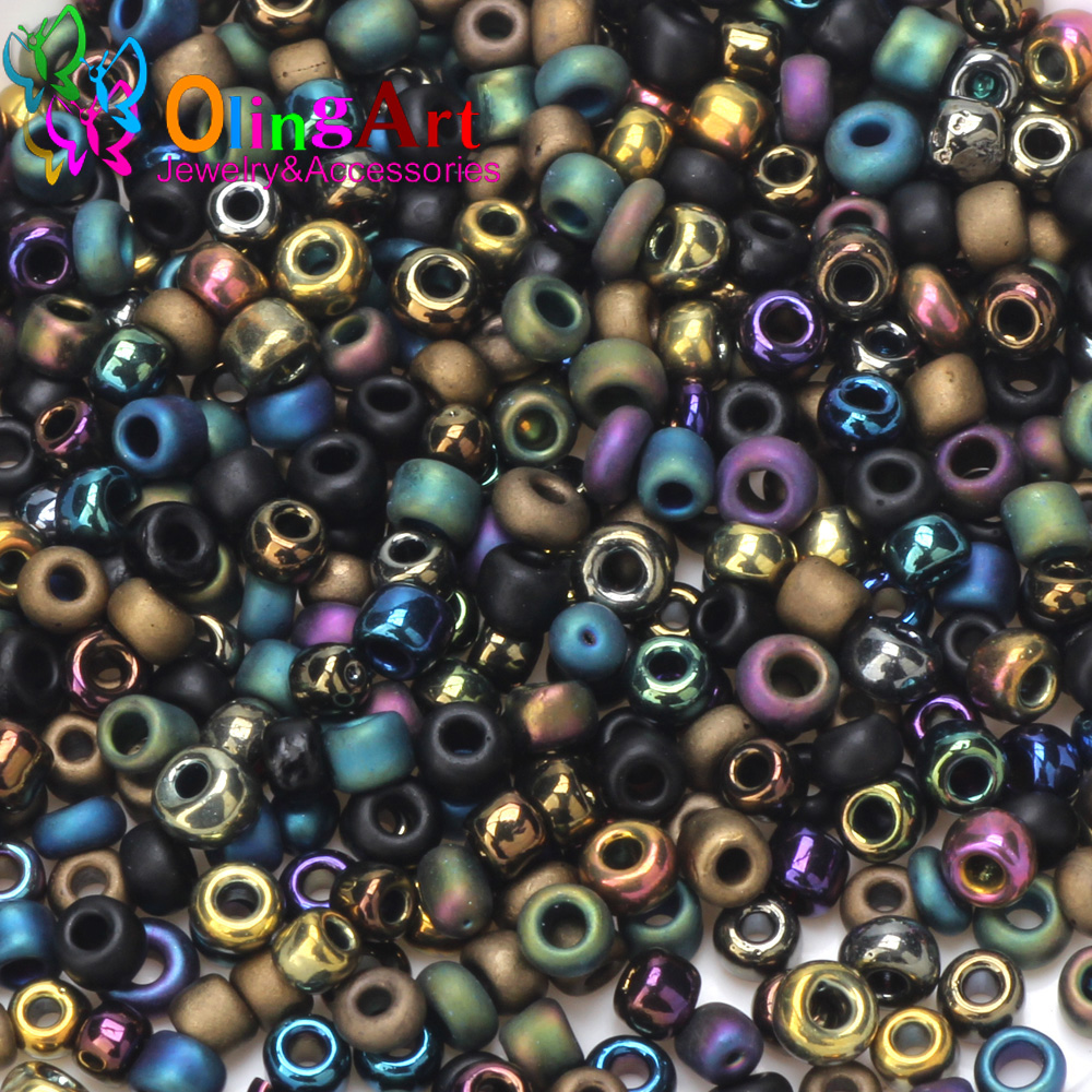 2mm 3mm 4mm chapeamento cor fo - Glass Seed Beads 2Mm Jewelry Making avaliação e preço