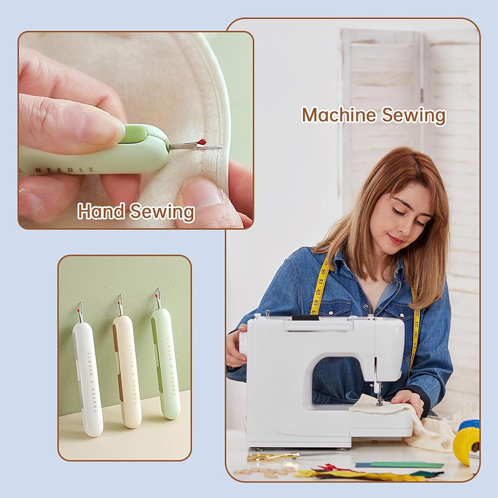2 em 1 agulha threader costura - Cotton Embroidery Thread Skeins avaliação e preço