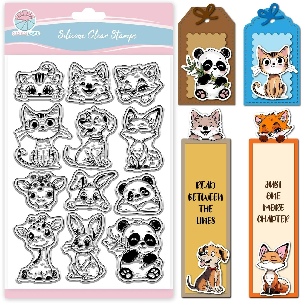 Gato cão coelho selos claros p - Clear Silicone Stamps For Card Making avaliação e preço