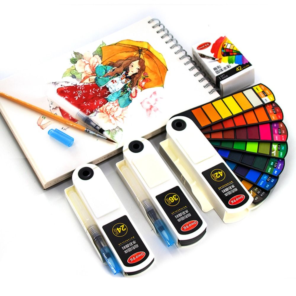 Conjunto de Tintas Aquarela Do - Watercolor Paint Set Solid Pigment avaliação e preço